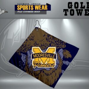 Mooresville Pioneers premium custom golf towel