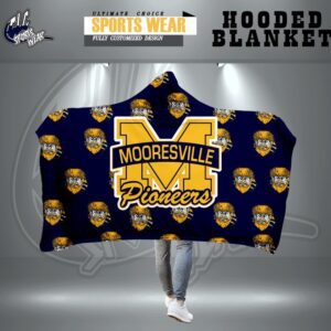 Mooresville Pioneers Cozy hooded blanket