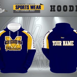 Mooresville Pioneers custom team hoodie