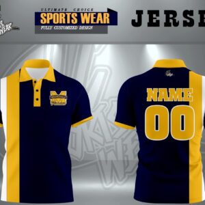 Mooresville Pioneers custom sports polo jersey