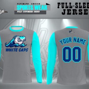 White Caps -Full-Sleeve Game Jersey