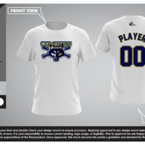 Coyotes White Crew Neck Shirt