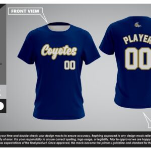 Coyotes Crew Neck Shirt (Blue)