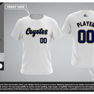 Coyotes Crew Neck Shirt (White)