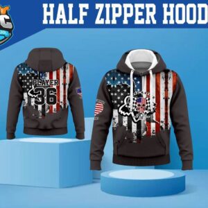 CLC Half Zipper Hoodie - USA Flag Edition
