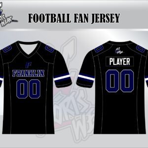 Grizzly Cubs Black Football Fan Jersey