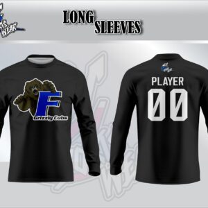 Grizzly Cubs Black Long Sleeve Shirt