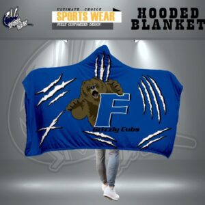 Grizzly Cubs Hooded Blanket