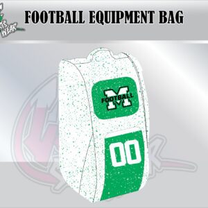 Monrovia Bulldogs Football Equipment Bag (White)