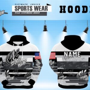 CLC Sportswear Custom Black & White Hoodie