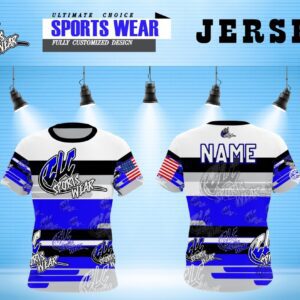 CLC Sportswear Royal Blue Stripe Jersey