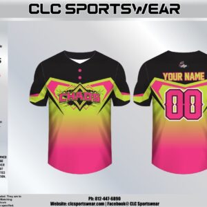 Team Chaos Gradient 2-Button Jersey - Sunset Explosion