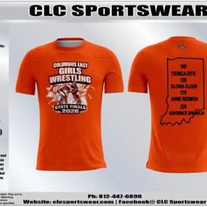 Columbus East Girls Wrestling State Finals 2026 Tee