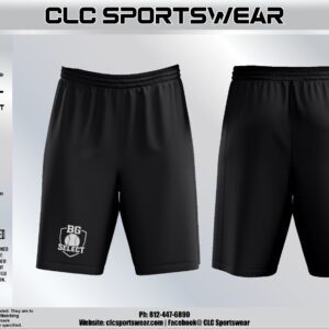 BG Select Baseball Athletic Shorts – Basketball Cut (Black)