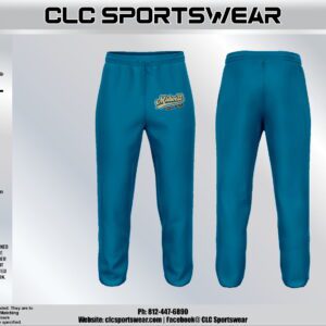 Midwest Gold Rush Baseball Sweatpants – Teal