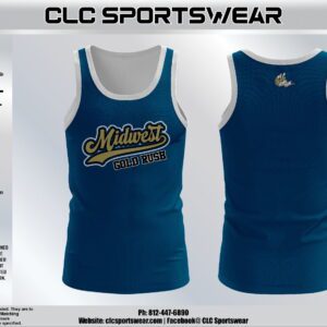 Midwest Gold Rush Blue Tank Top (Gold Rush)