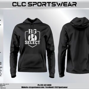 BG Select Baseball Hoodie – Shield Logo (Black)