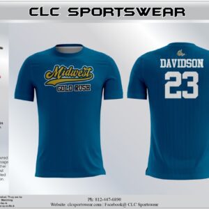 Midwest Gold Rush Blue Crew Neck Shirt