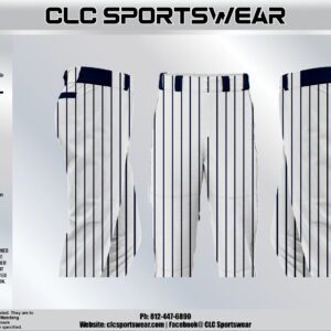 Dreams White Navy Pinstripe Baseball Knickers