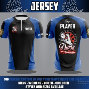 Darts Are a Girls Best Friend 1/4 Zipper Jersey