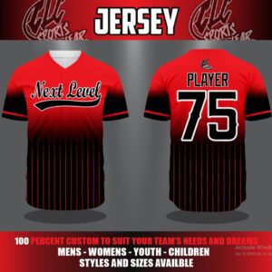 CLC Next Level Red-Black Gradient Jersey
