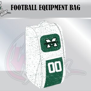 Monrovia Bulldogs Football Equipment Bag (White Base)