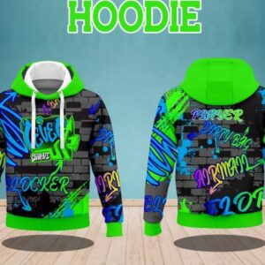 CLC Graffiti Green Hoodie