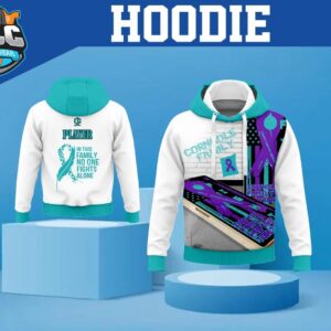 CLC Hoodie - Teal Ribbon Cornhole Family