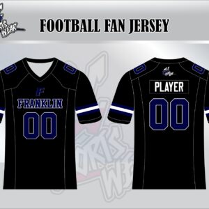 Grizzly Cubs Black Football Fan Jersey