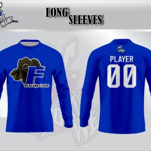 Grizzly Cubs Blue Long Sleeve Shirt