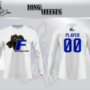 Grizzly Cubs White Long Sleeve Shirt