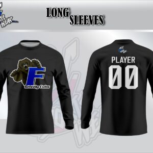 Grizzly Cubs Black Long Sleeve Shirt