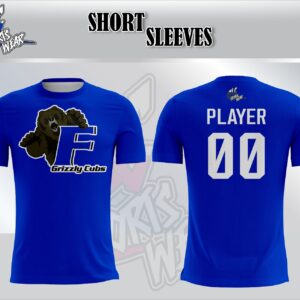 Grizzly Cubs Short Sleeve Shirt - Blue