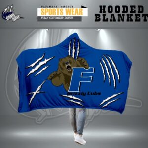 Grizzly Cubs Hooded Blanket
