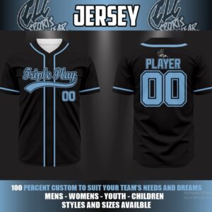Triple Play Black Jersey