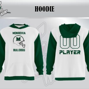 Monrovia Bulldogs Helmet Logo Hoodie