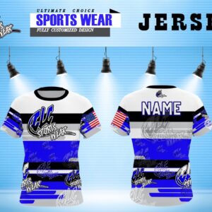CLC Sportswear Royal Blue Stripe Jersey
