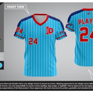 DREAMS Sky Blue Pinstripe Jersey