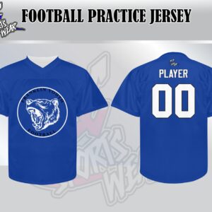 Grizzly Cubs Youth Football Practice Jersey – Blue