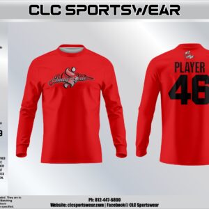 INDY Southside Elite Cotton Long Sleeve – Red – Script Logo