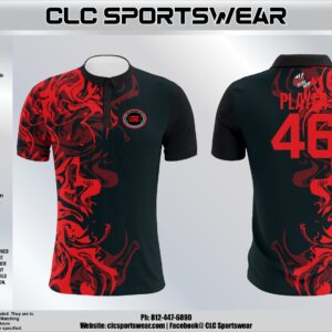Indy Southside Elite Cotton Polo – Inferno Red/Black (A88)