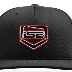 ISE Flatbill Cap Black with Red S Mark