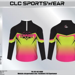 Team Chaos Chevron Cage Jacket - Black/Lime/Pink