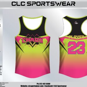 Team Chaos Gradient Razorback Tank Top - Sunset Fade