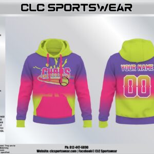 Team Chaos Tie-Dye Hoodie - Purple/Pink/Lime Burst