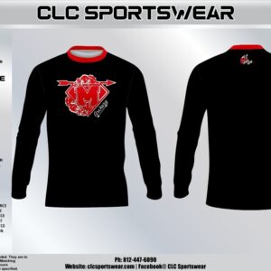 Madison Archery Cubs Black Long Sleeve Performance Jersey