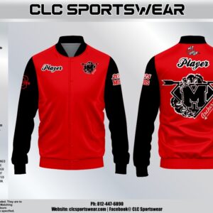 Madison Archery Cubs Red and Black Varsity Jacket