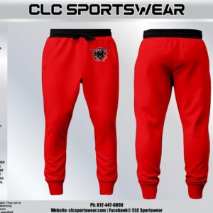 Madison Archery Cubs Red Sweatpants with Black Waistband