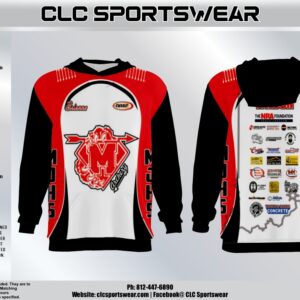 Madison Archery Cubs White Panel Hoodie with Sponsor Logos