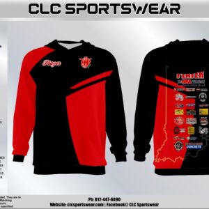 Madison Archery Cubs Black Hoodie with Red Accent Panels